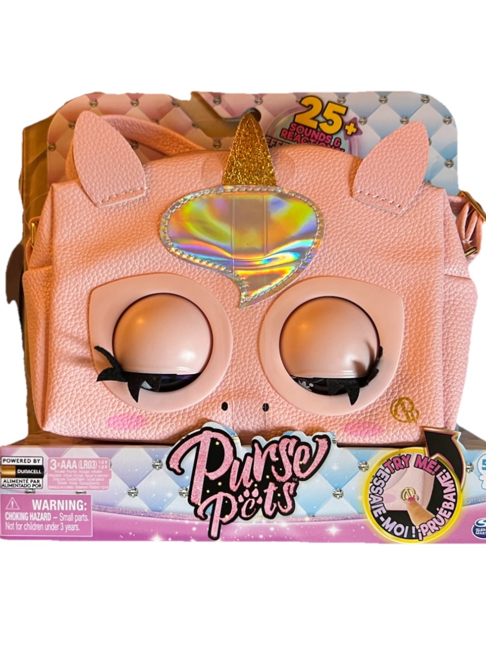Purse Pets Glamicorn Interactive Crossbody Bag with 25 Sounds and Reactions